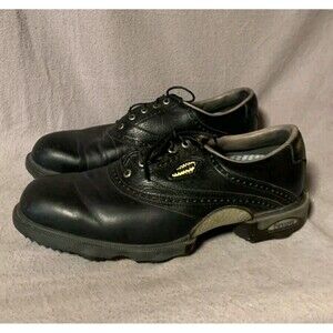 FOOTJOY Golf Shoes Mens 8M Black Gray Dryjoys Leather 53435‎